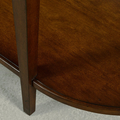Console traditionnelle en bois foncé
