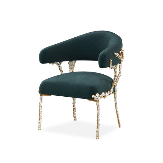 Dazzling Modern Chair Blue Velvet
