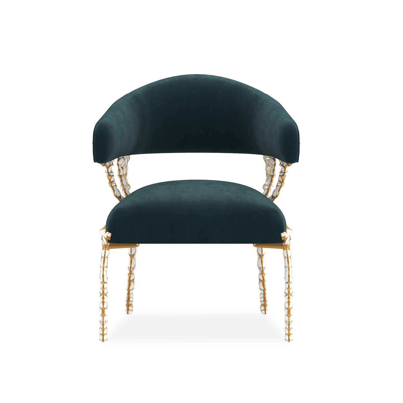 Dazzling Modern Chair Blue Velvet