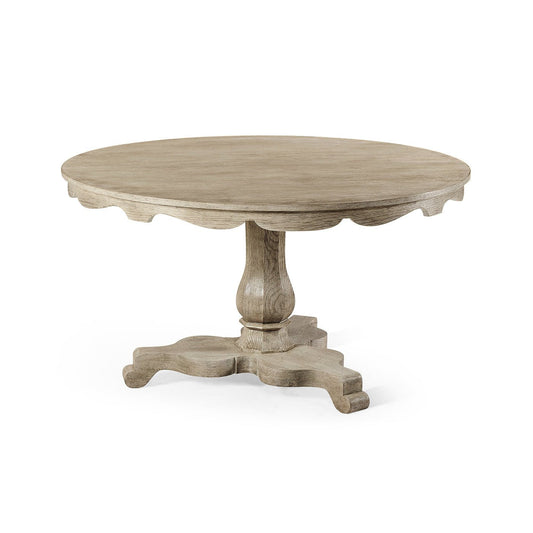 English Grayed Oak Breakfast Table