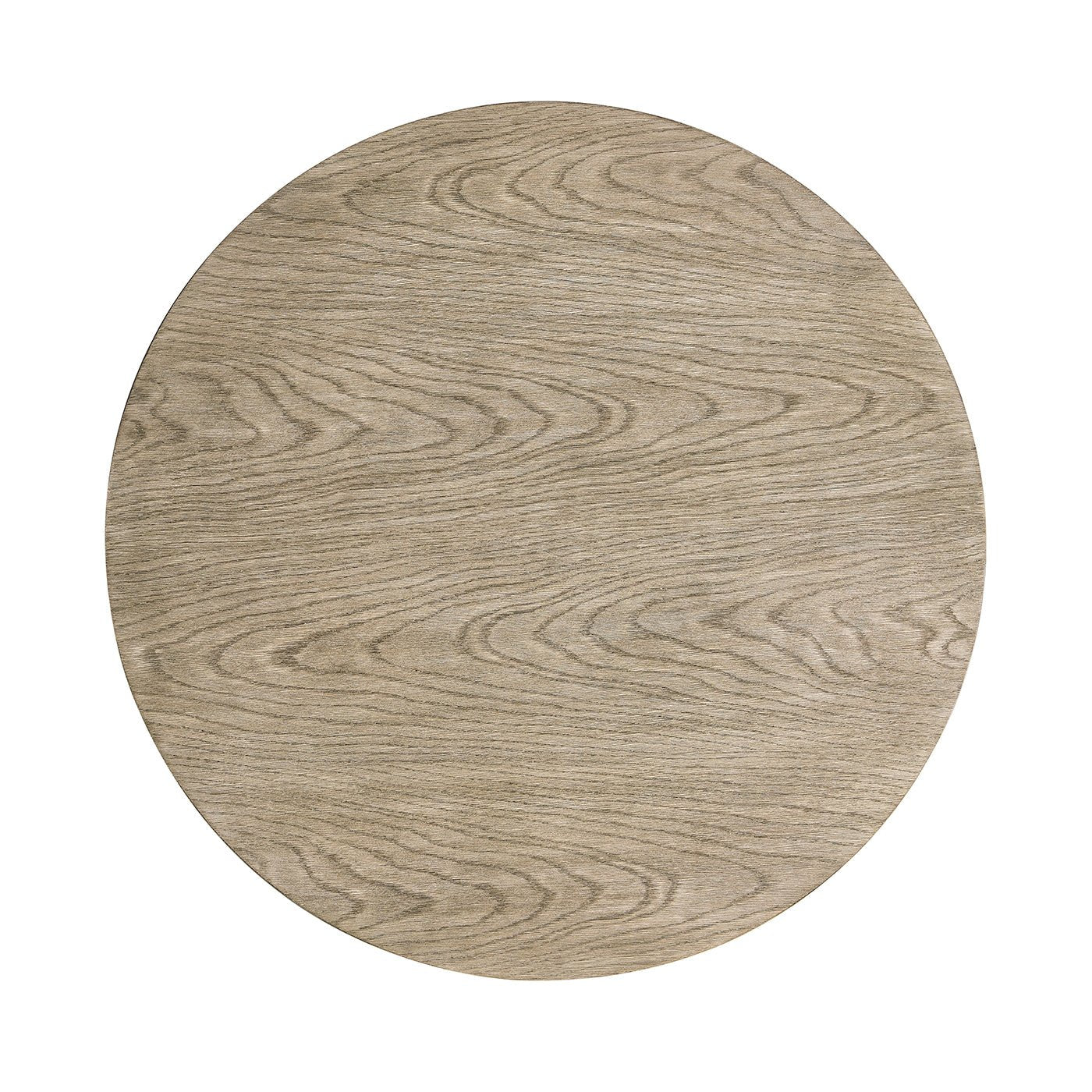 Table d'appoint ronde en chêne grisé anglais