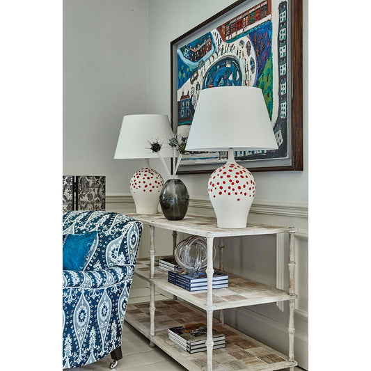 English Three-Tier Washed Console Table