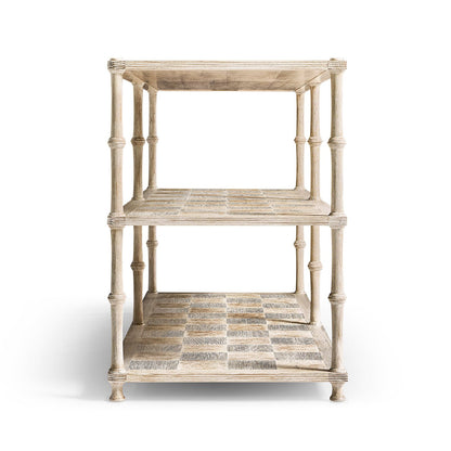 Console anglaise à trois niveaux lavée