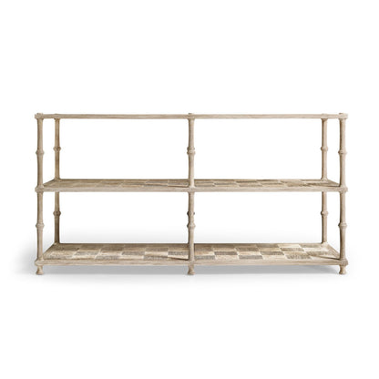 Console anglaise à trois niveaux lavée