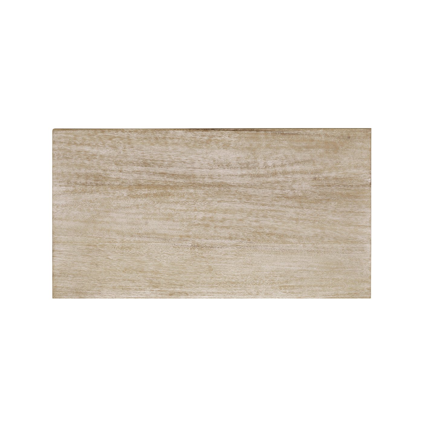 Table d'appoint blanchie à la chaux à trois niveaux