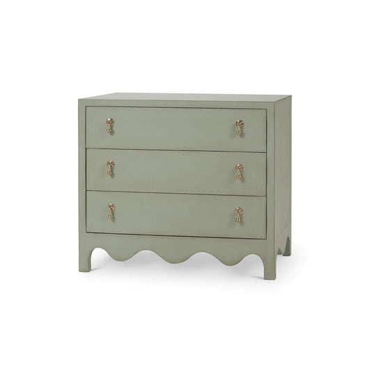 Commode de chevet vert fenouil