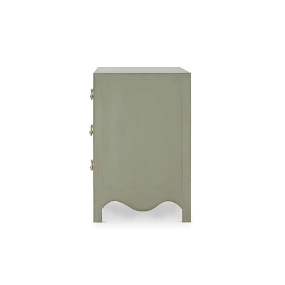 Commode de chevet vert fenouil