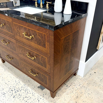 French Bathroom Vanity Dark