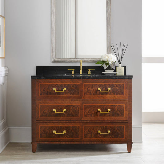French Bathroom Vanity Dark