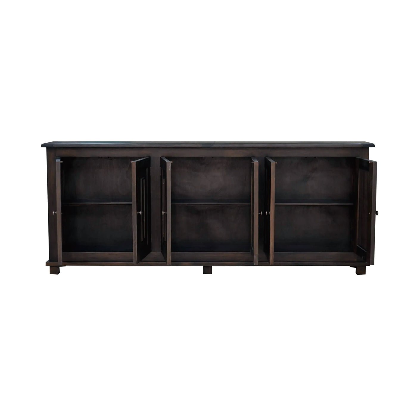 Buffet étroit de style campagnard français - Finition noyer