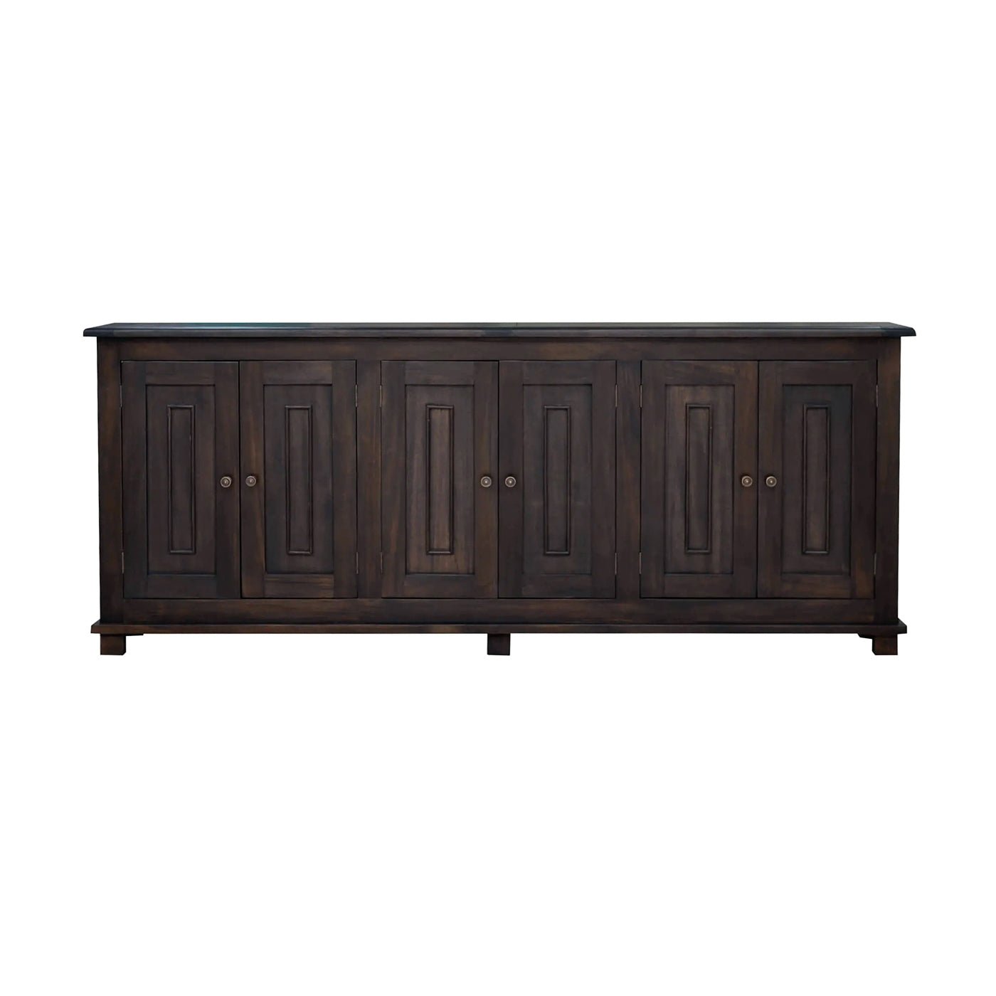 Buffet étroit de style campagnard français - Finition noyer