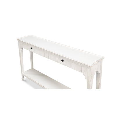 Console peinte de style campagnard français