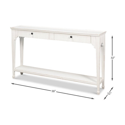 Console peinte de style campagnard français