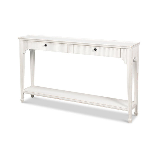 Console peinte de style campagnard français