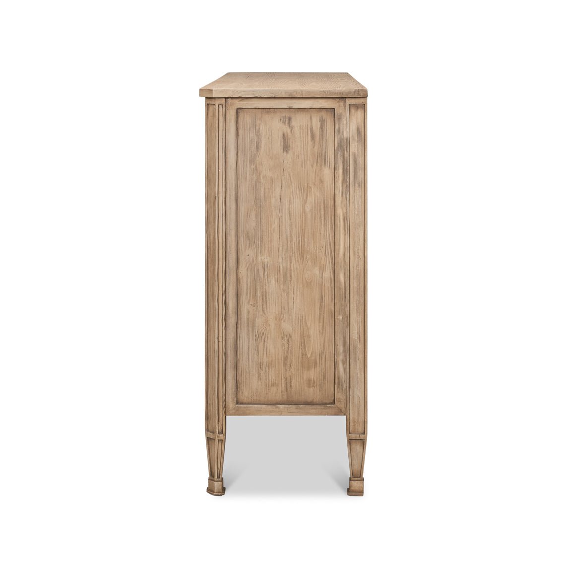 French Light Oak Eight Drawer Dresser