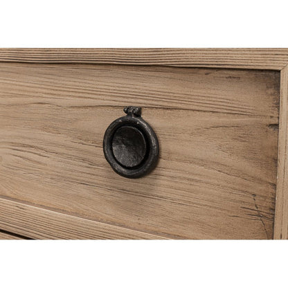 French Light Oak Eight Drawer Dresser