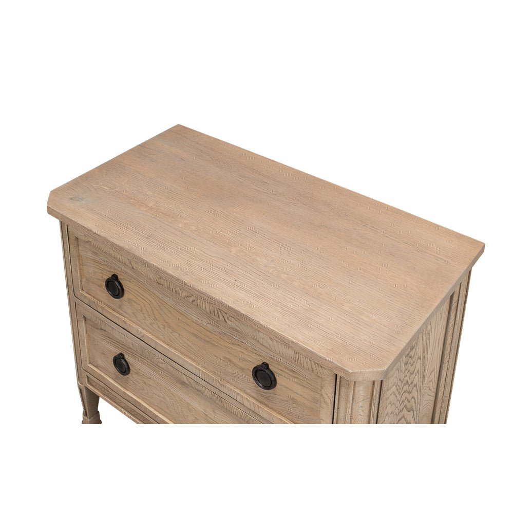 French Light Oak Nightstand