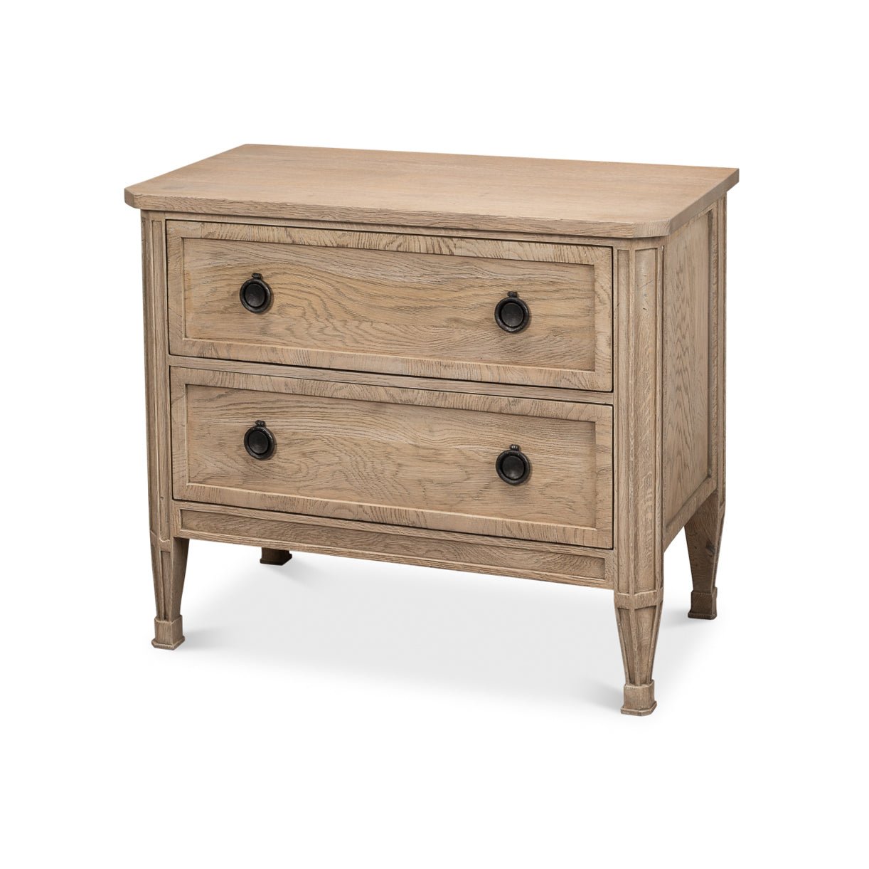 French Light Oak Nightstand