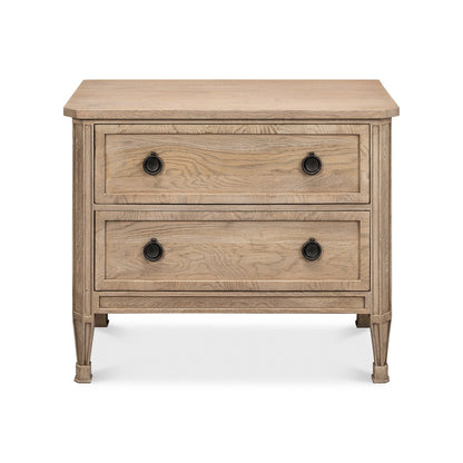 French Light Oak Nightstand