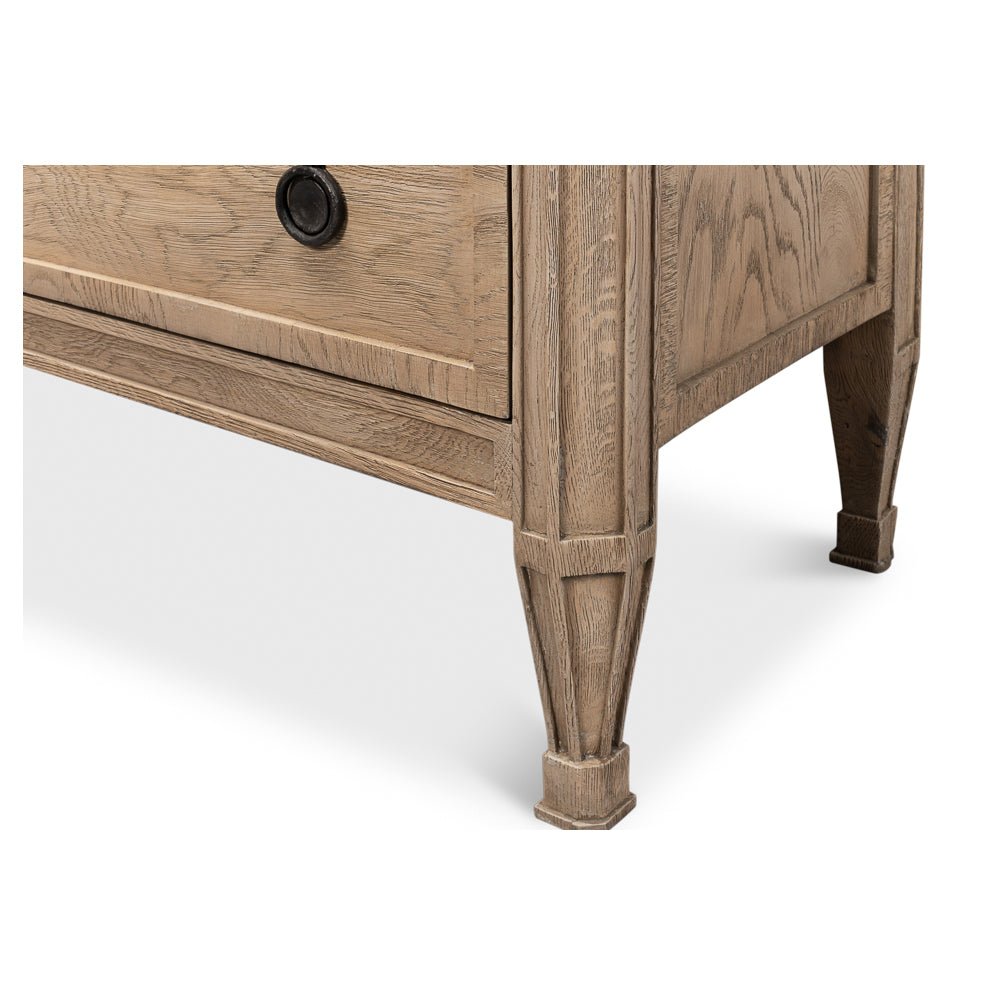 French Light Oak Nightstand