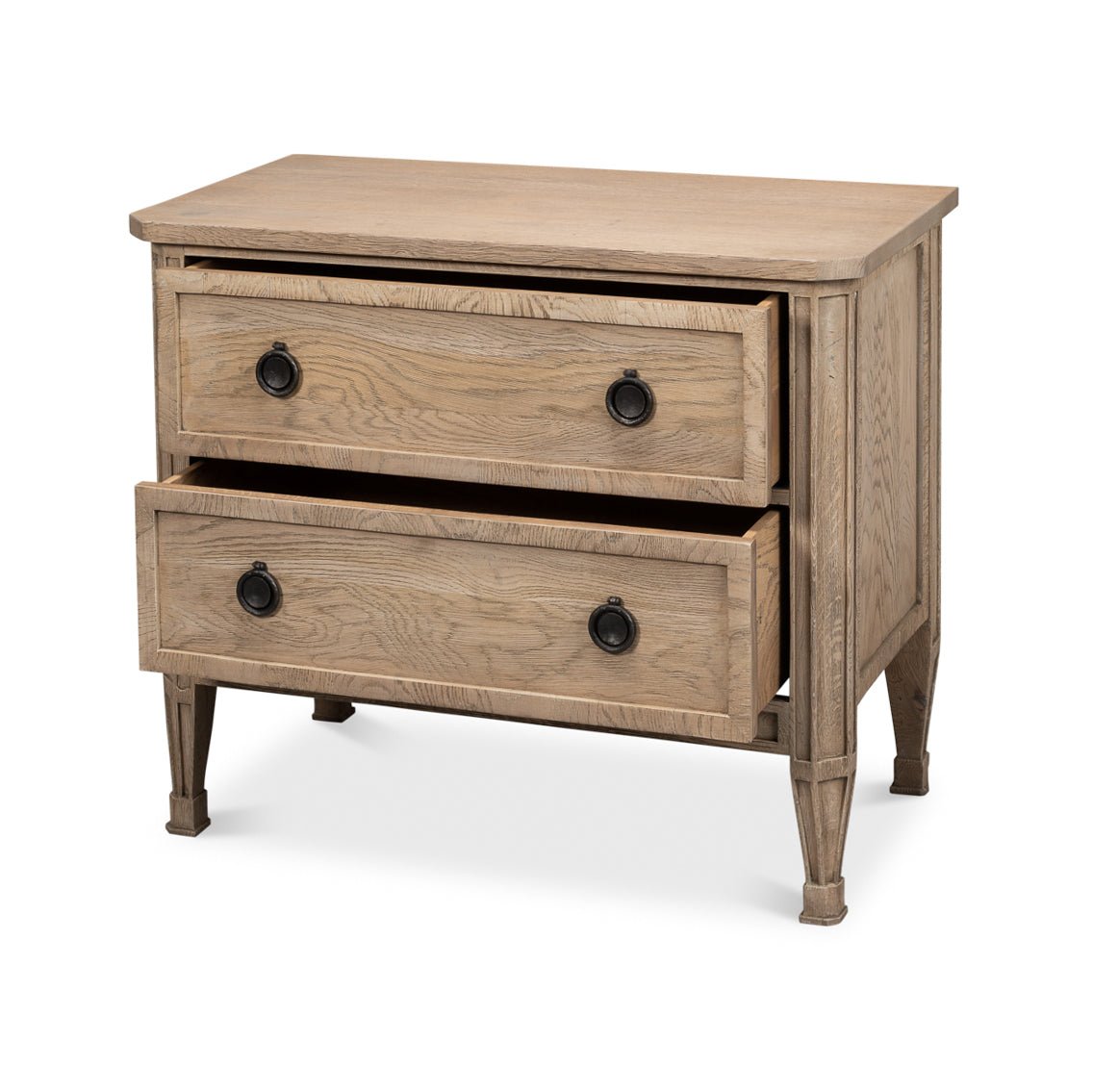 French Light Oak Nightstand