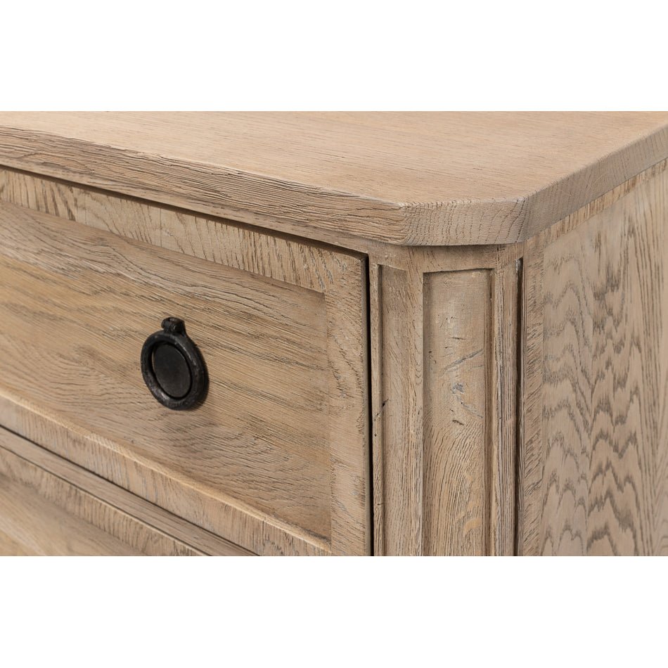 French Light Oak Nightstand