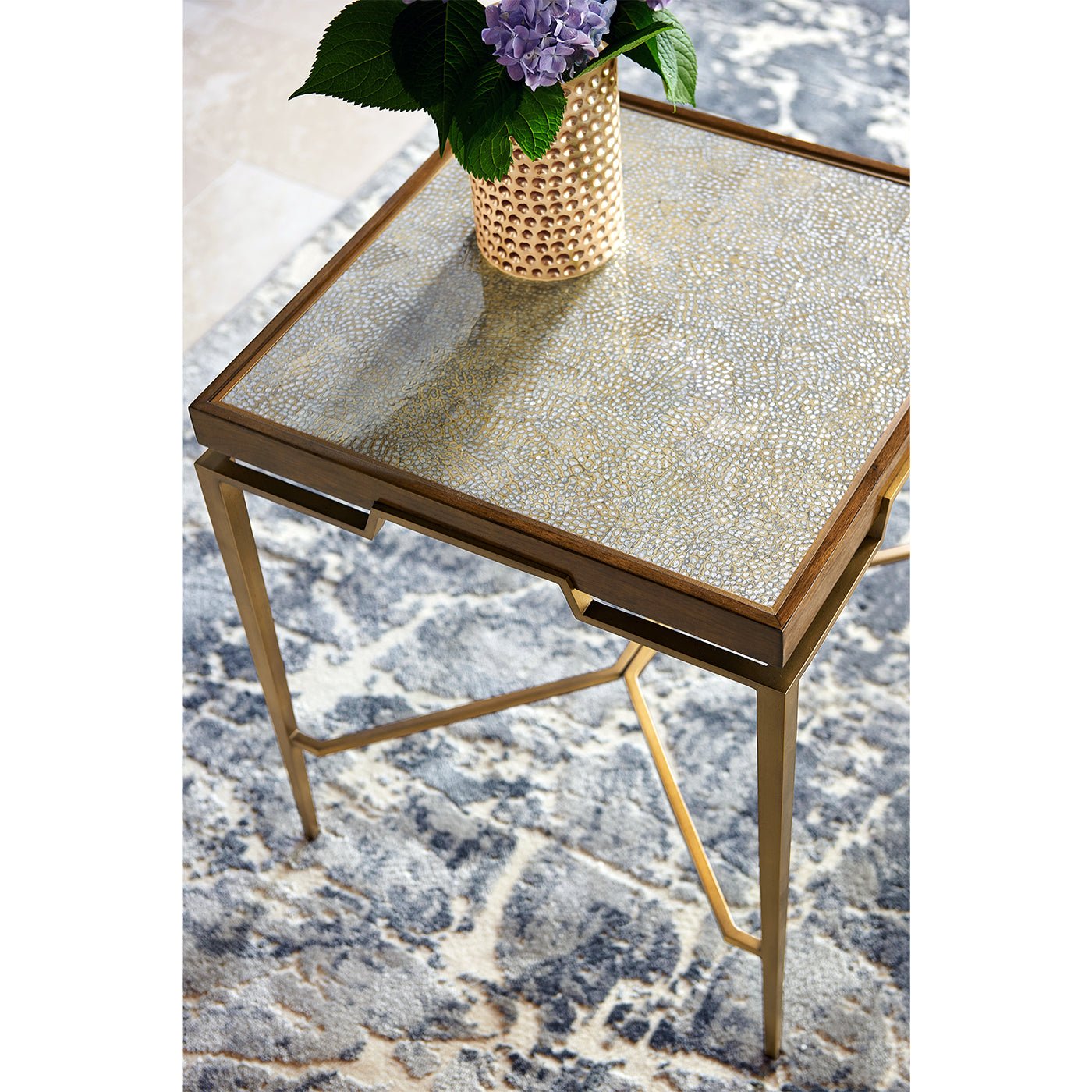 French Modern Square End Table