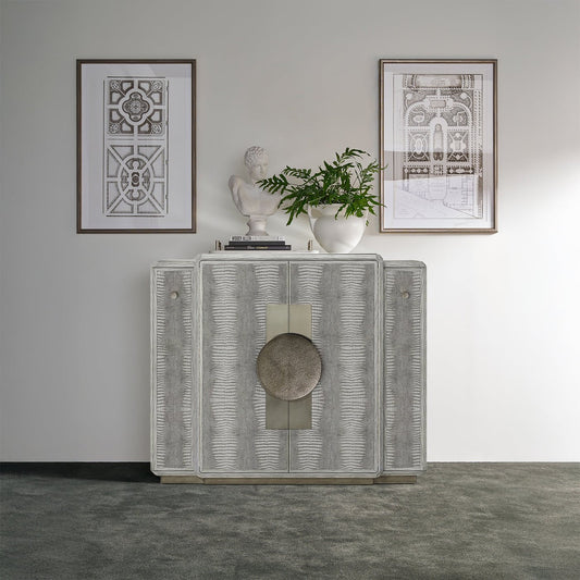 Meuble bar Art déco gris