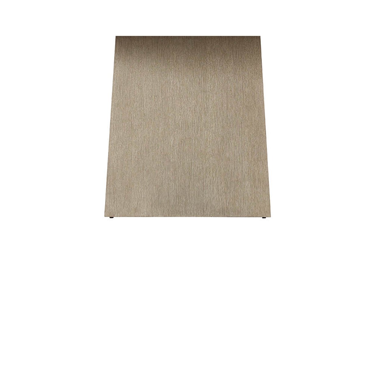 Table à manger moderne en chêne gris avec plateau en quartz 