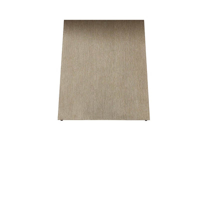 Table à manger moderne en chêne gris avec plateau en quartz 