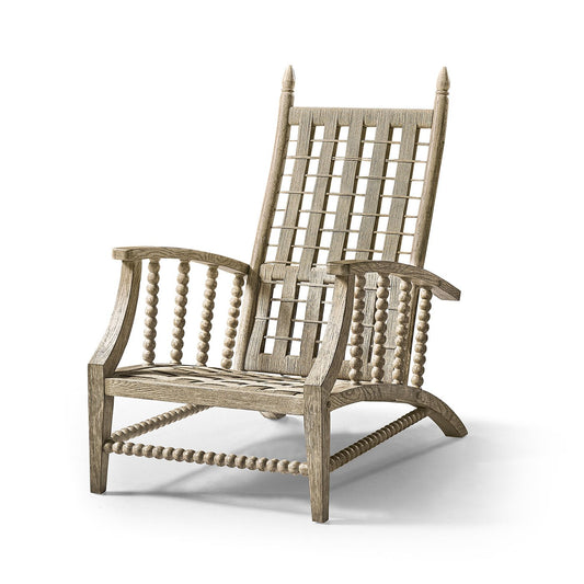 Greyed Oak Country Lounge Chair