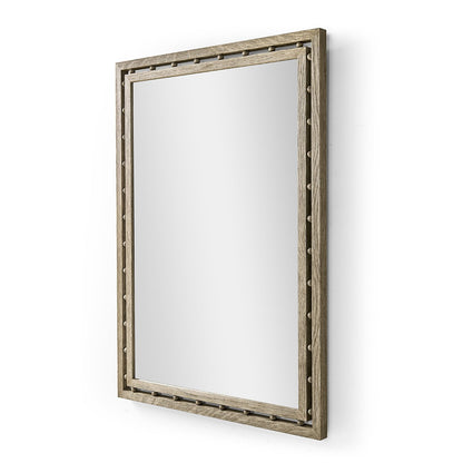 Greyed Oak Mirror