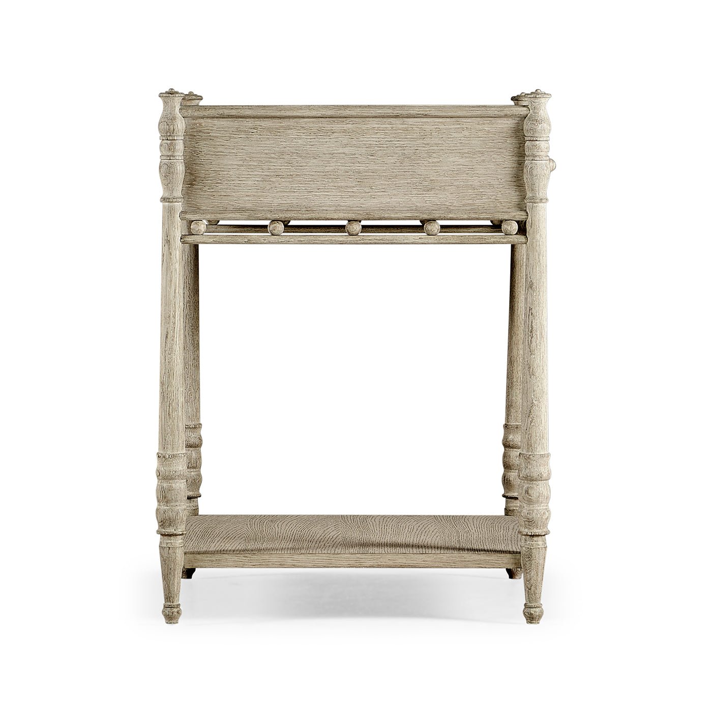 Table de chevet rustique en chêne grisé