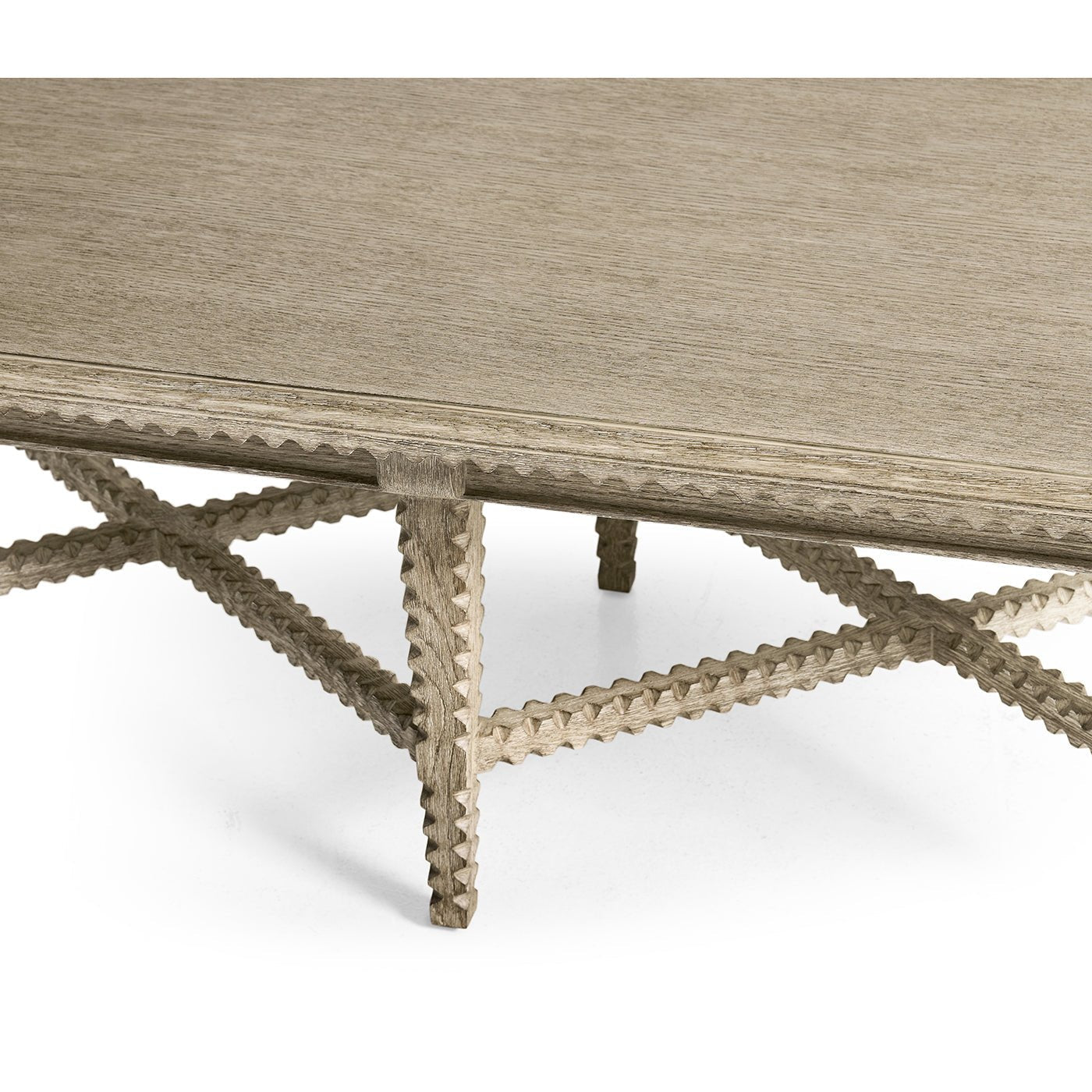 Greyed Oak Rustic Coffee Table