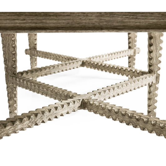 Greyed Oak Rustic Coffee Table