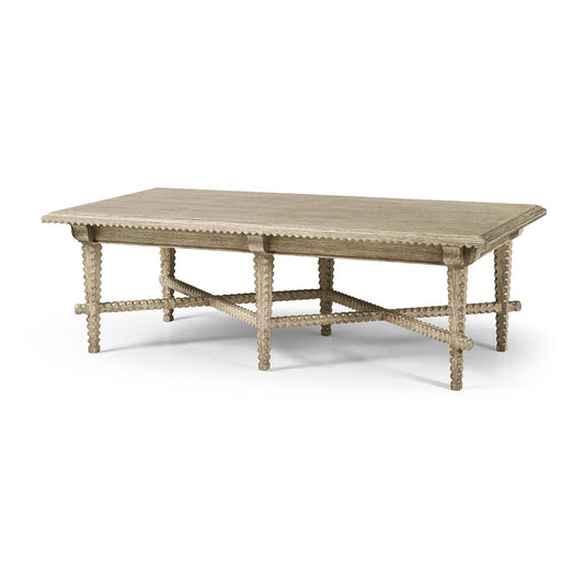 Greyed Oak Rustic Coffee Table