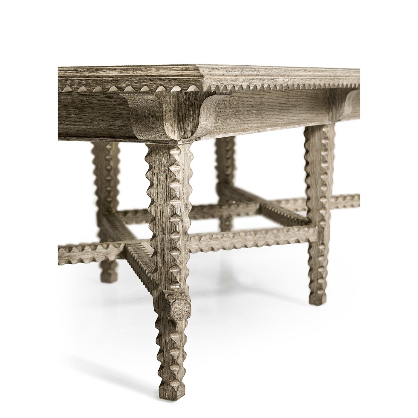 Greyed Oak Rustic Coffee Table