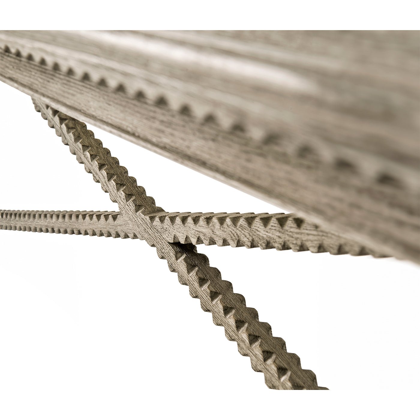 Console rustique en chêne grisé