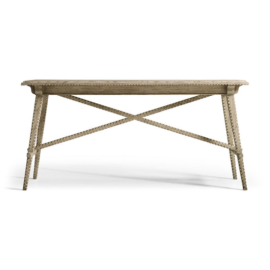 Greyed Oak Rustic Console Table