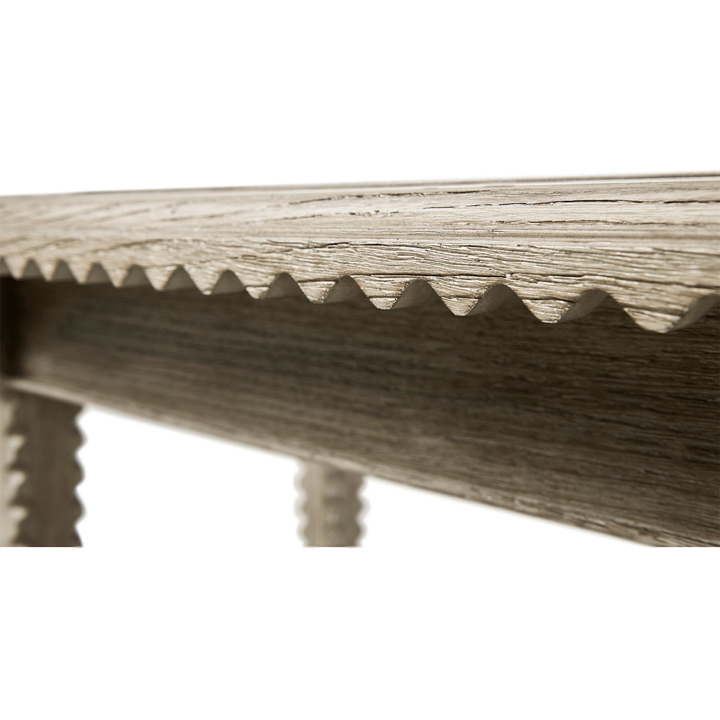 Table d'appoint rustique en chêne grisé