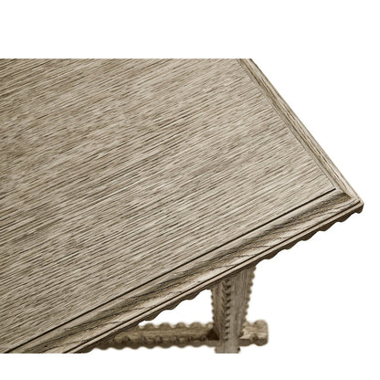 Table d'appoint rustique en chêne grisé