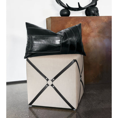 Pouf cube harnais
