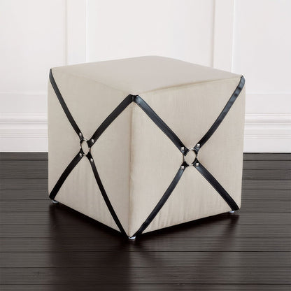 Pouf cube harnais
