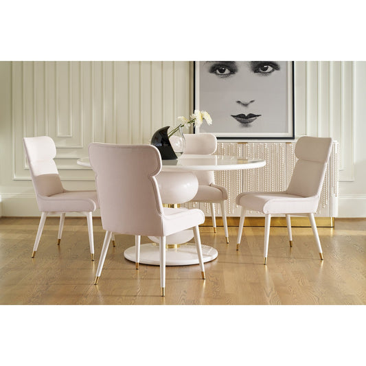 Chaise de salle à manger Haute Hollywood Regency