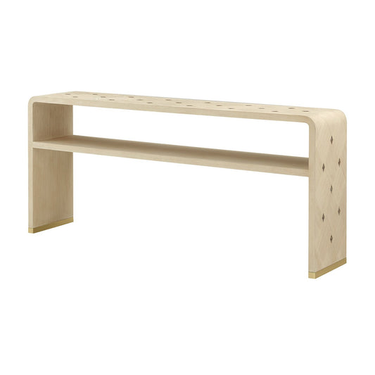 Console Hollywood Regency – Finition claire