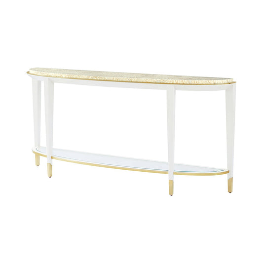 Console demi-lune Hollywood Regency