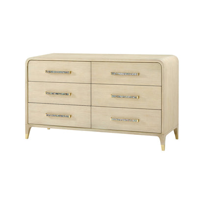 Commode Hollywood Regency - Bois clair