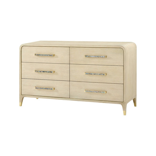 Commode Hollywood Regency - Bois clair