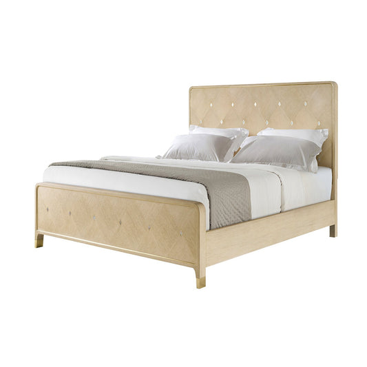 Lit King Size Hollywood Regency - Finition claire