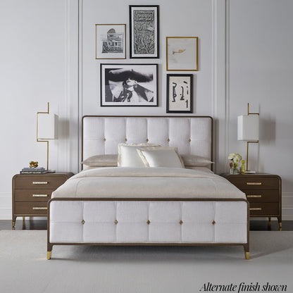 Table de chevet Hollywood Regency - Finition claire